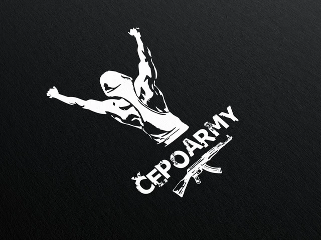 gallery logo Čepo Army na čiernom